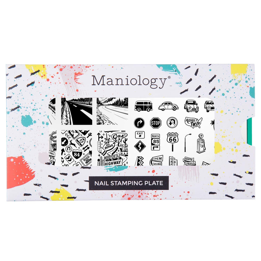 Road Trippin' (M600) - Nail Stamping Plate