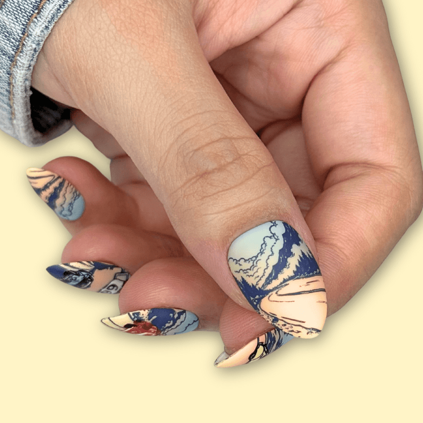 Road Trippin' (M600) - Nail Stamping Plate