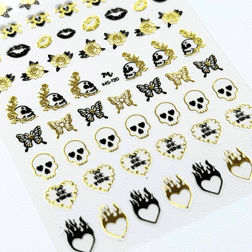 Rockabilly (MS-120) - Nail Art Sticker