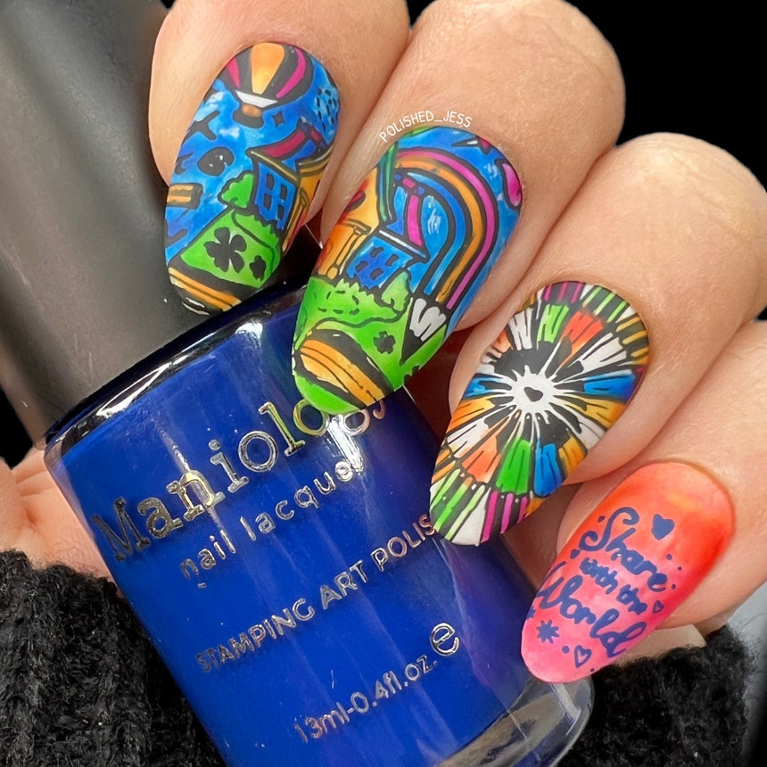 Royal Blue (B375) - Dark Blue Stamping Polish