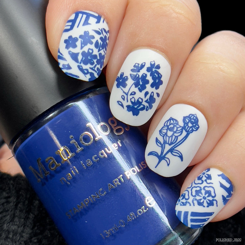 Royal Blue (B375) - Dark Blue Stamping Polish