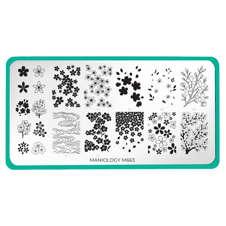 Sakura Showers (M663) - Nail Stamping Plate