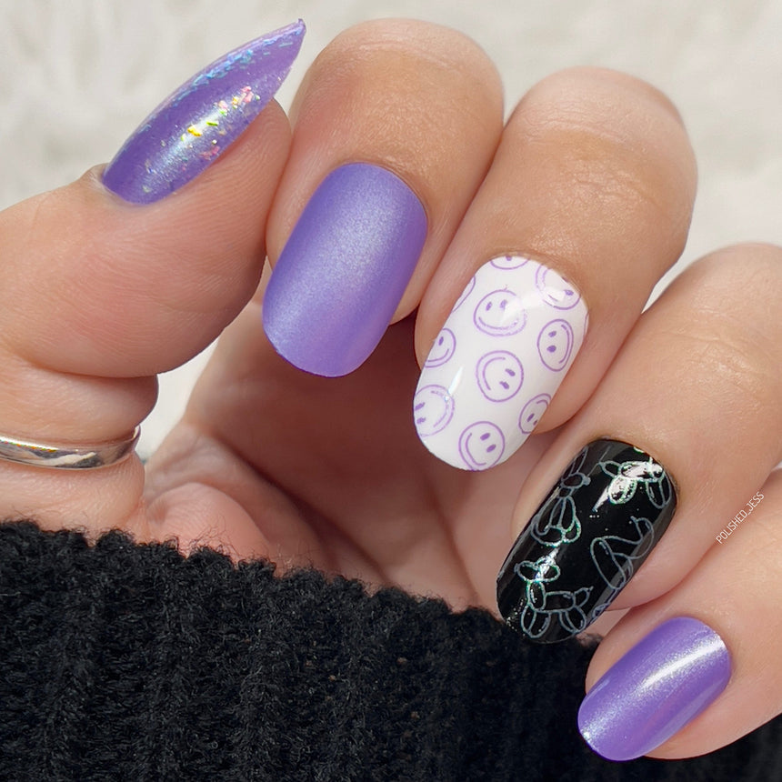 Sandy Beach: Kailua (B393) - Duochrome Purple Stamping Polish