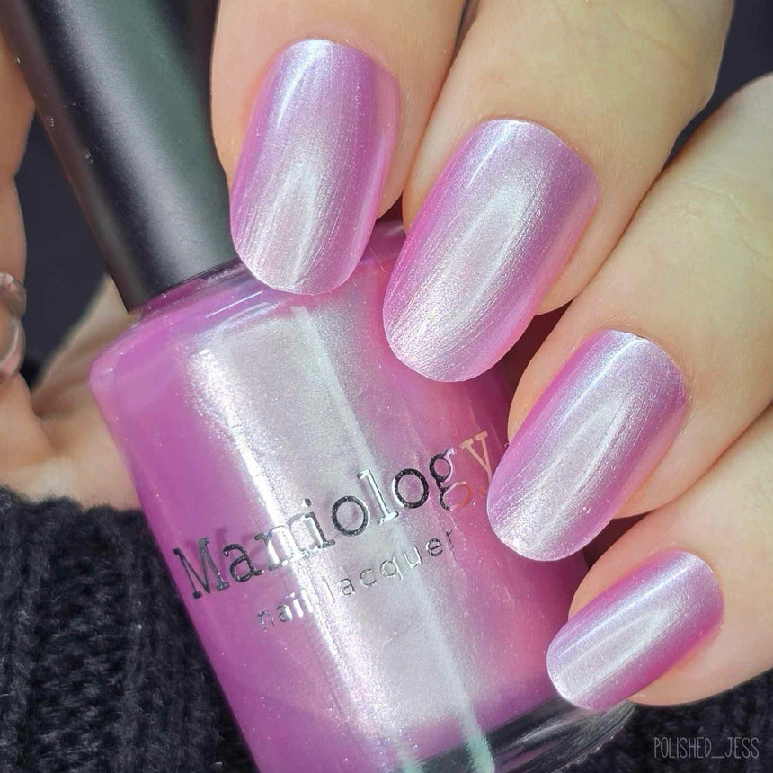 Satin Slumber: Night Gown (P176) - Pink Smooth Metallic Nail Polish