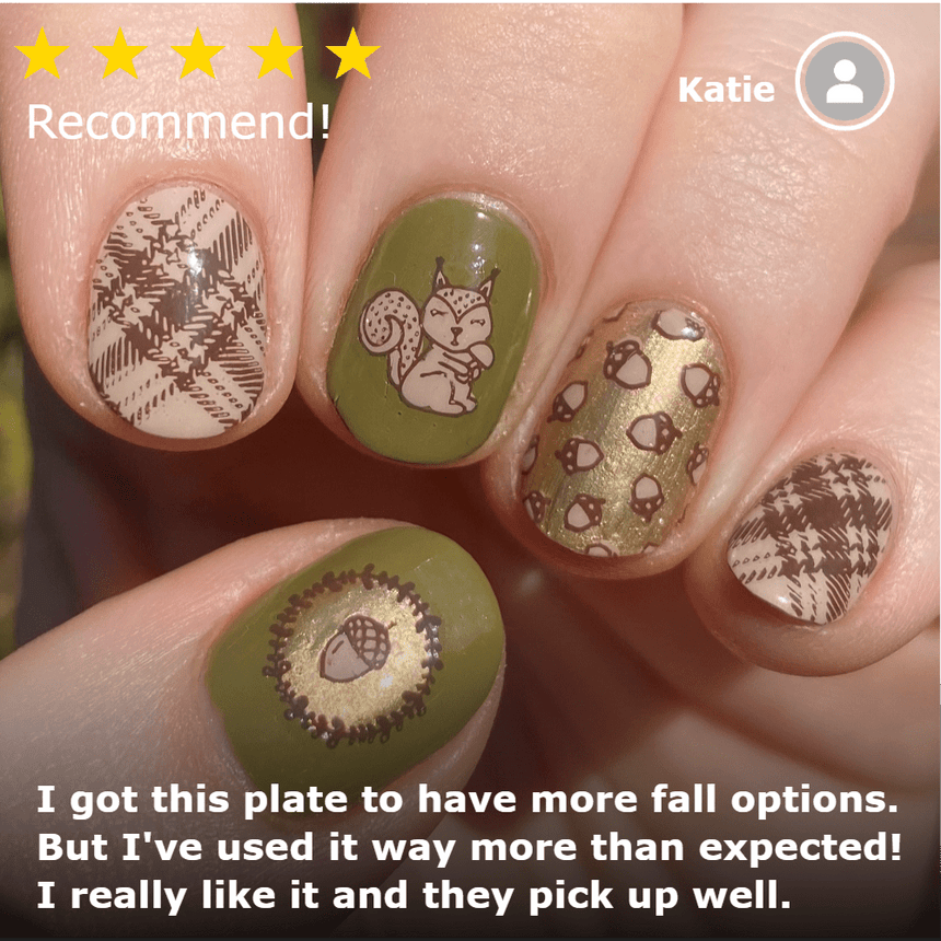 Season Gradients (M334) - Nail Stamping Plate