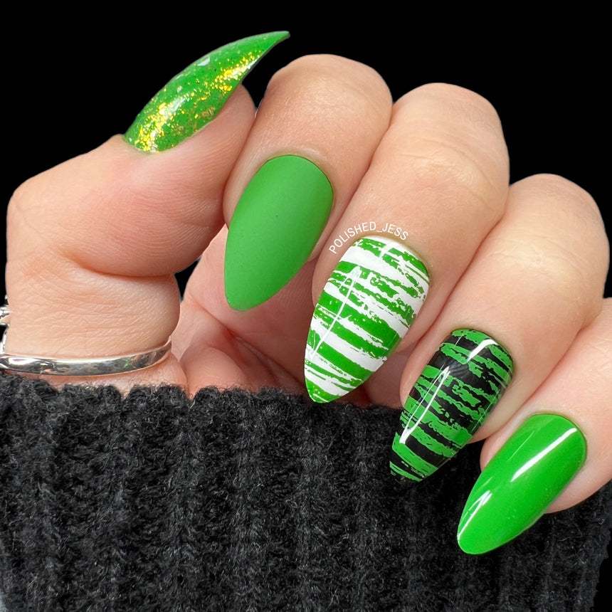 Seedling (B429) - Green Cream Stamping Polish