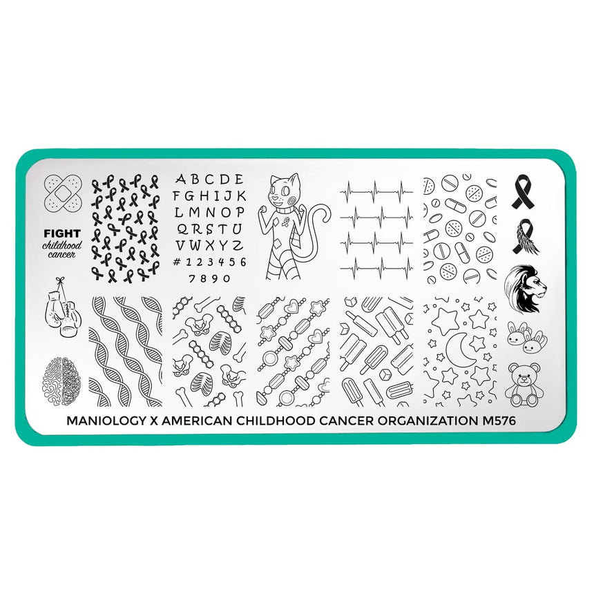 SFAC: American Childhood Cancer Organization (M576) - Nail Stamping Plate