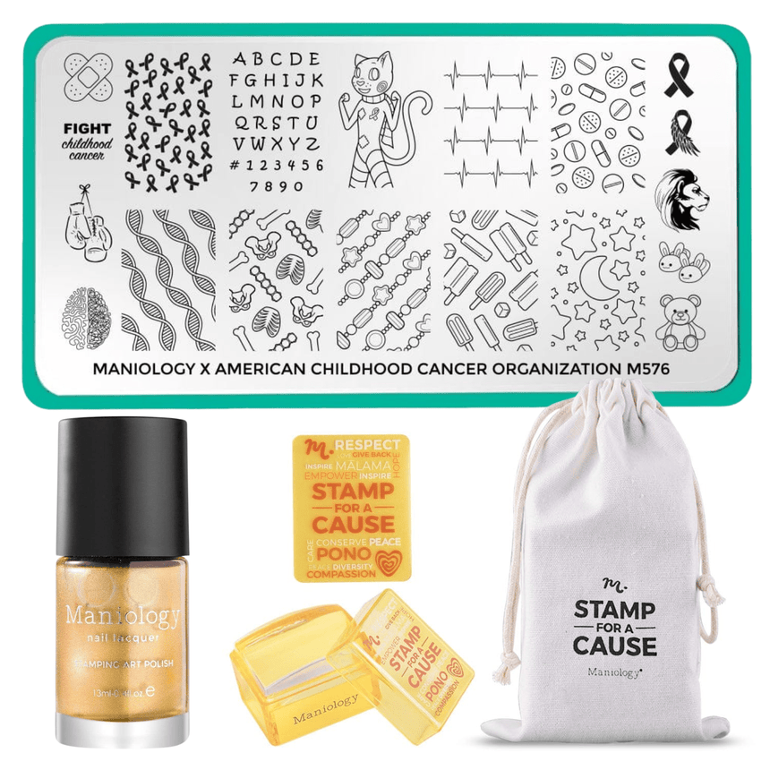 SFAC - American Childhood Cancer Organization Nail Stamping Bundle