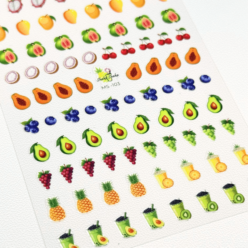 Shaka Shaka Tea Express x Maniology - Blended Bliss Nail Art Sticker