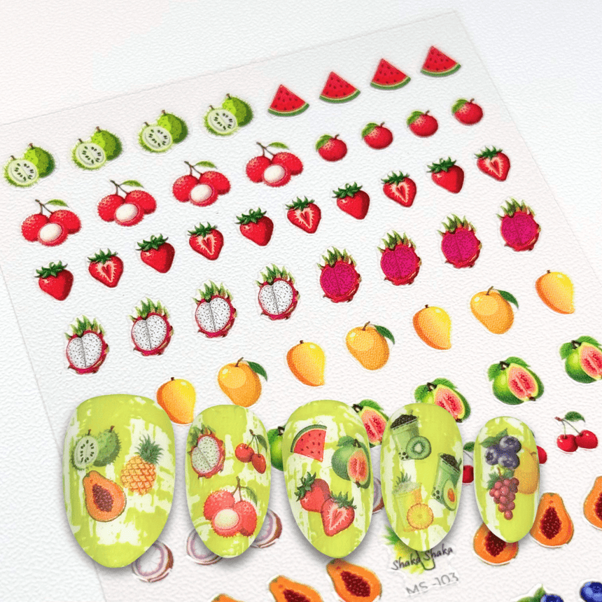 Shaka Shaka Tea Express x Maniology - Blended Bliss Nail Art Sticker