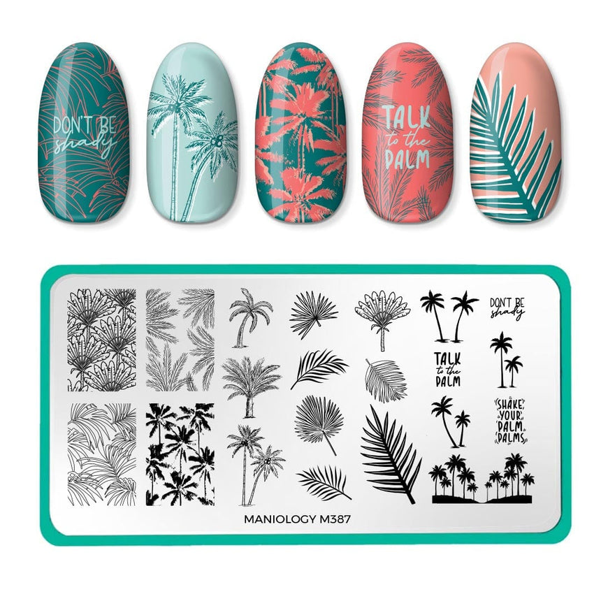 Shake Your Palm Fronds (M387) - Nail Stamping Plate