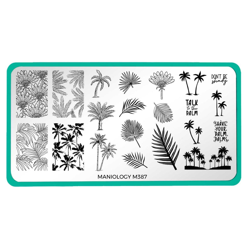 Shake Your Palm Fronds (M387) - Nail Stamping Plate