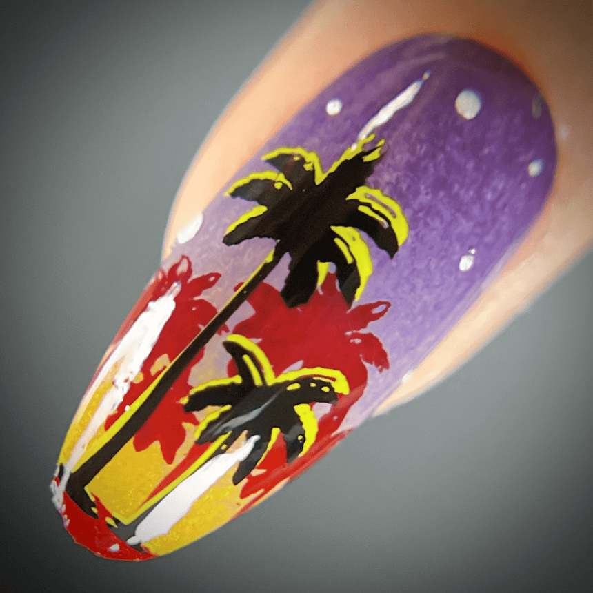 Shake Your Palm Fronds (M387) - Nail Stamping Plate