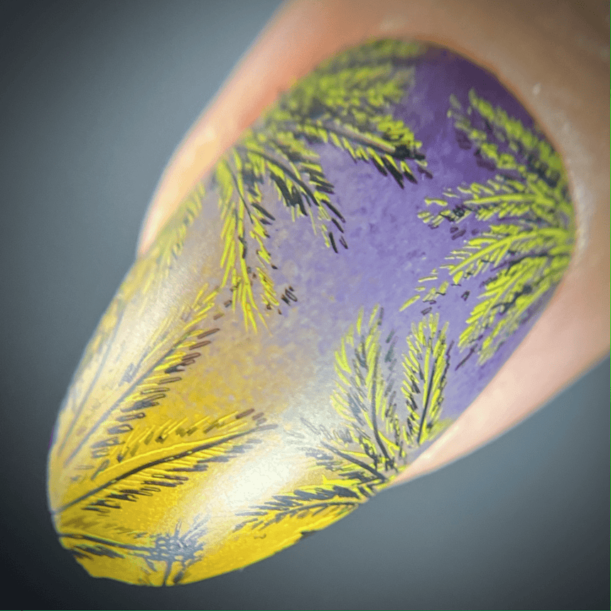 Shake Your Palm Fronds (M387) - Nail Stamping Plate
