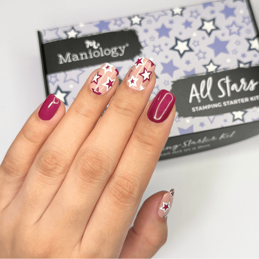Shape Nouveau: All-Star (M483) - Nail Stamping Plate