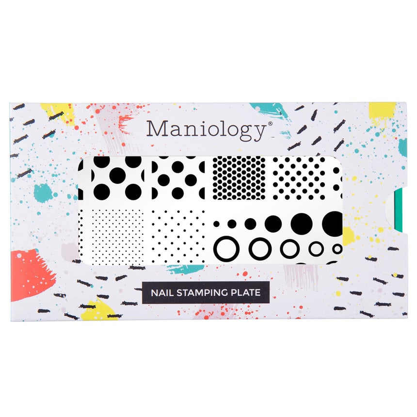 Shape Nouveau: Seeing Spots (M475) - Nail Stamping Plate