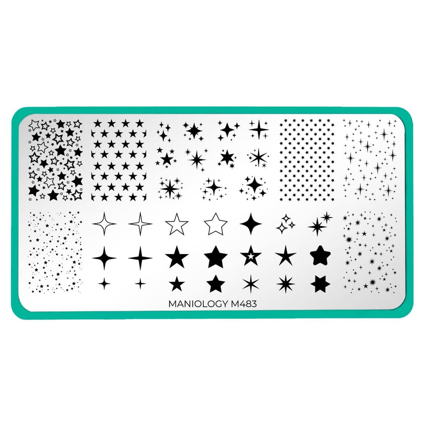 Shape Nouveau: All-Star (M483) - Nail Stamping Plate