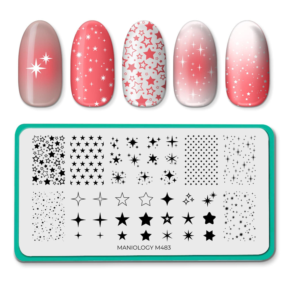 Shape Nouveau: All-Star (M483) - Nail Stamping Plate