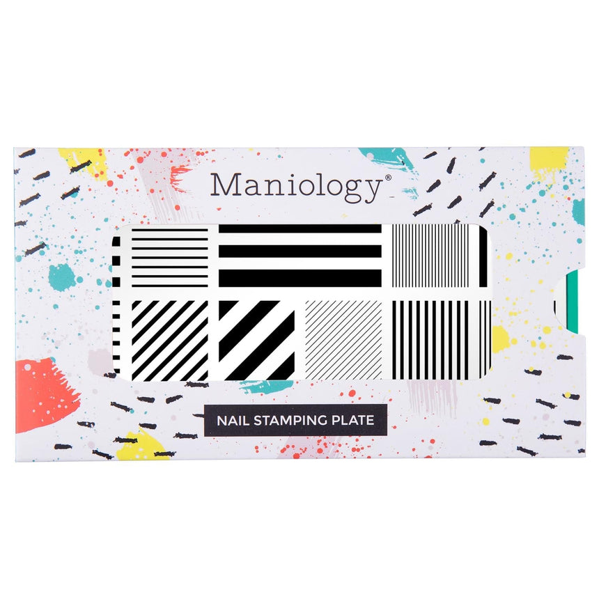 Shape Nouveau: Walk the Line (M474) - Nail Stamping Plate