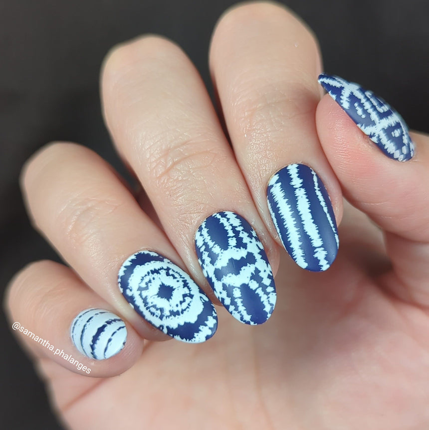Shibori (M446) - Nail Stamping Plate