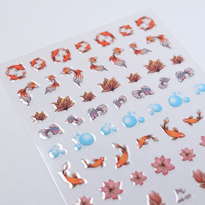 Shimmering Scales (MS-127) - Nail Art Sticker