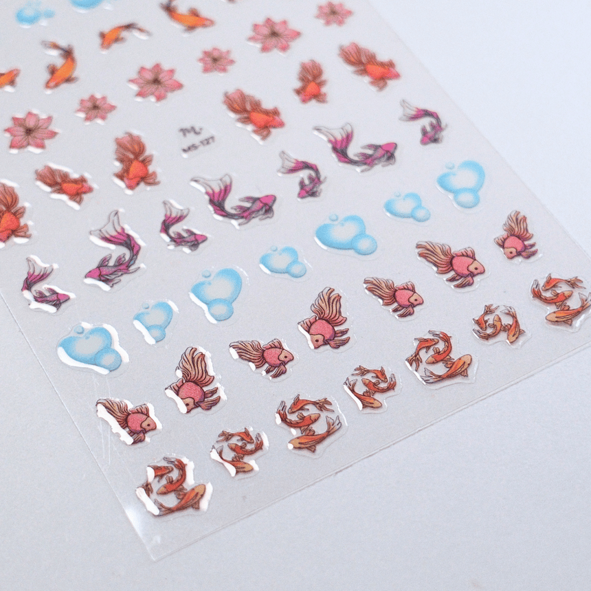 Shimmering Scales (MS-127) - Nail Art Sticker