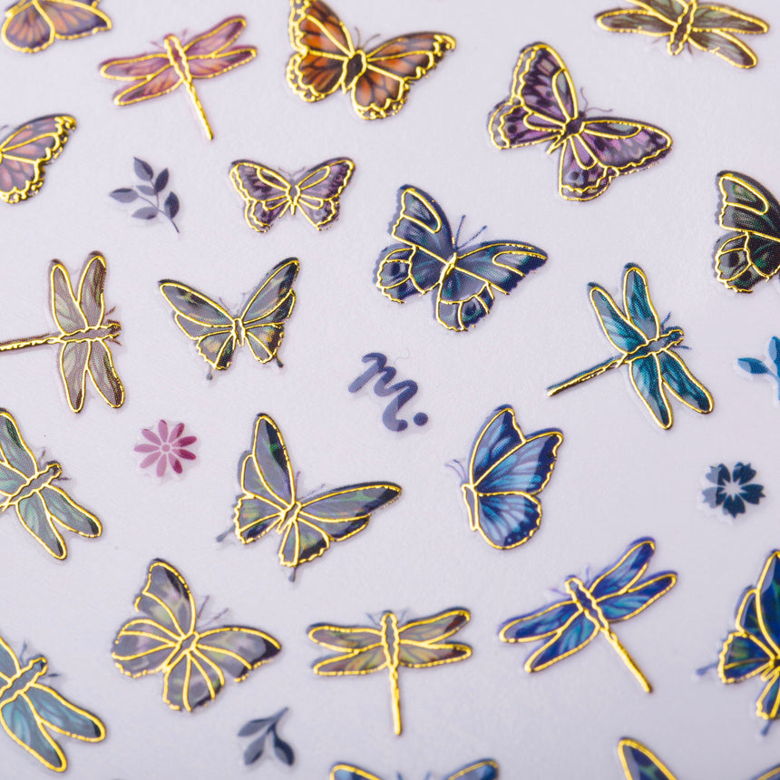 Sky Dancers - 2pc Nail Art Sticker Set