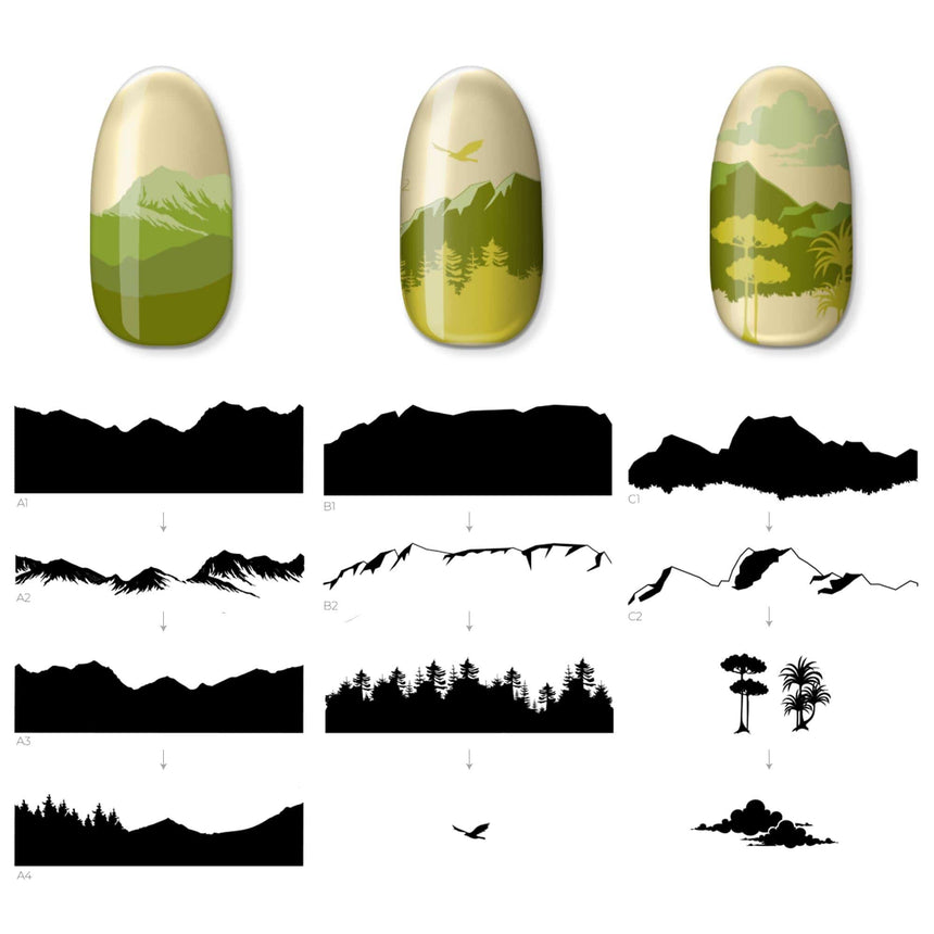 Skyline Summit (M603) - Nail Stamping Plate