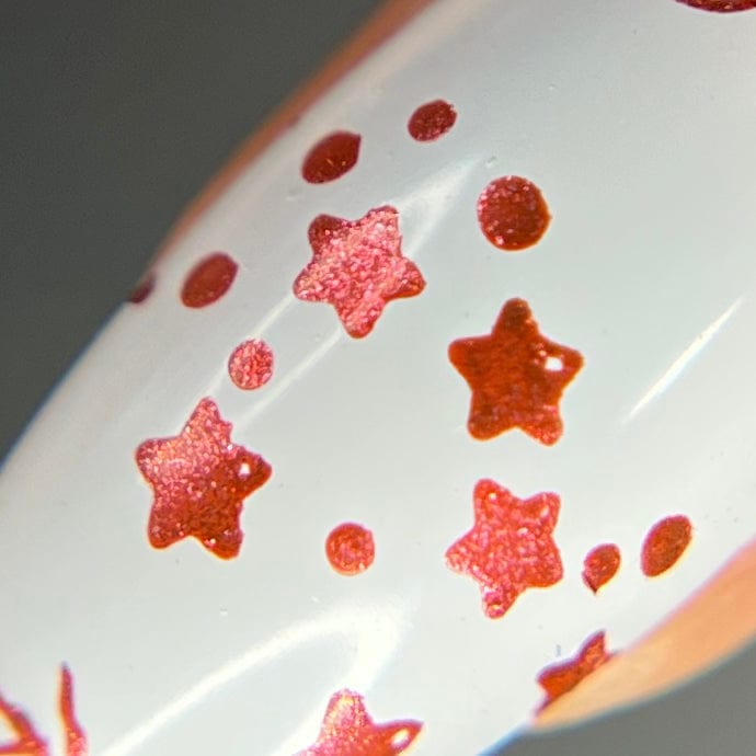 Sleigh Day: Rudolph (B496) - Red Metallic Stamping Polish