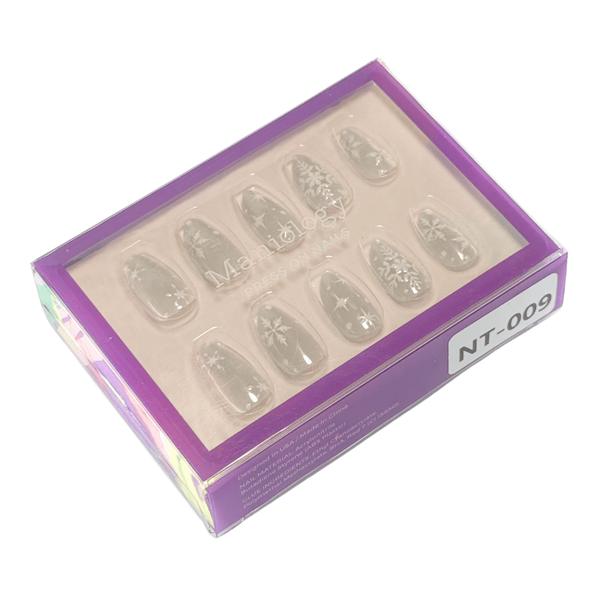 Snow Bunny Press On Nails - Short Almond