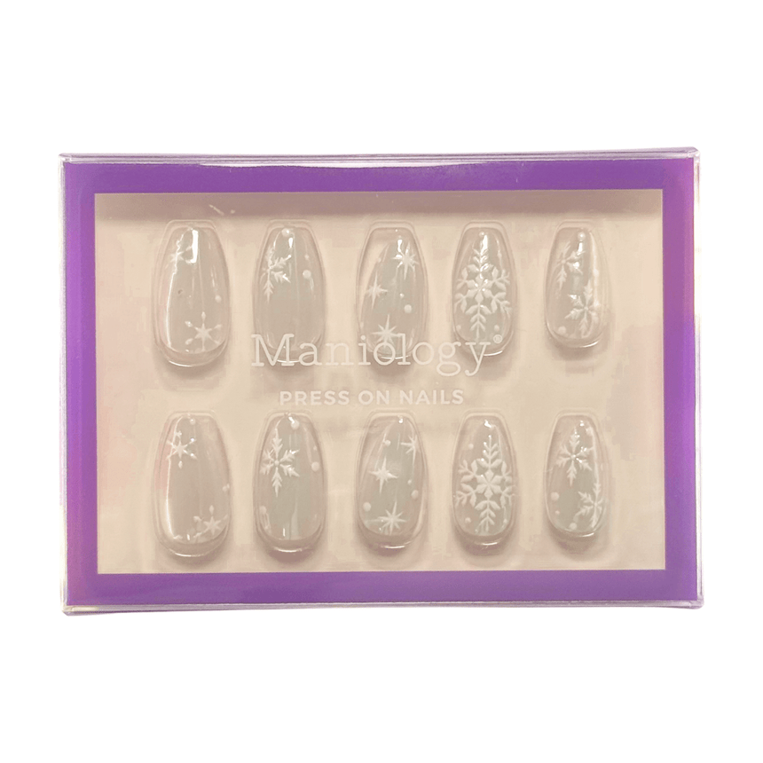 Snow Bunny Press On Nails - Short Almond