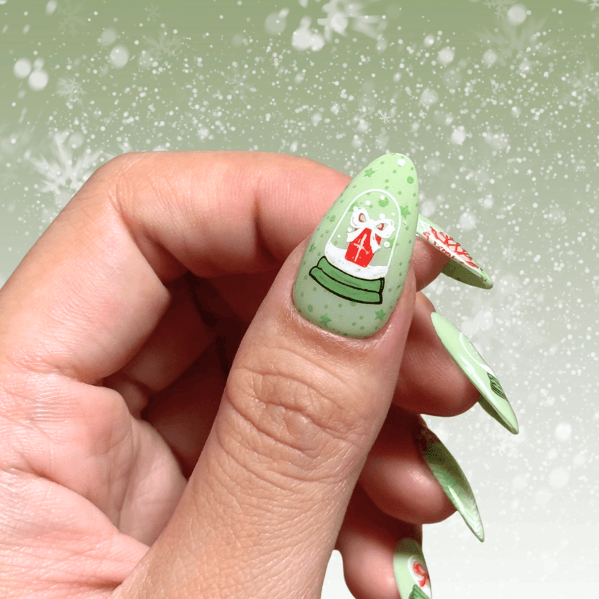 Snow Globes (M750) - Nail Stamping Plate