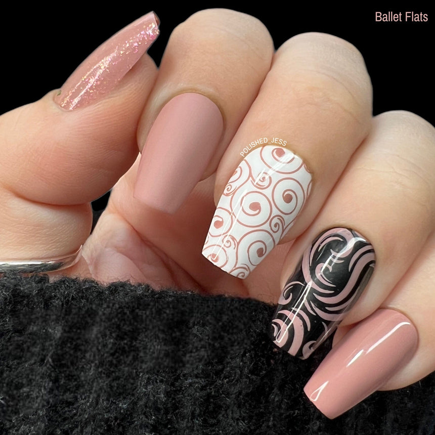 Snowflake Waltz: 6-Piece Stamping Art Polish Set