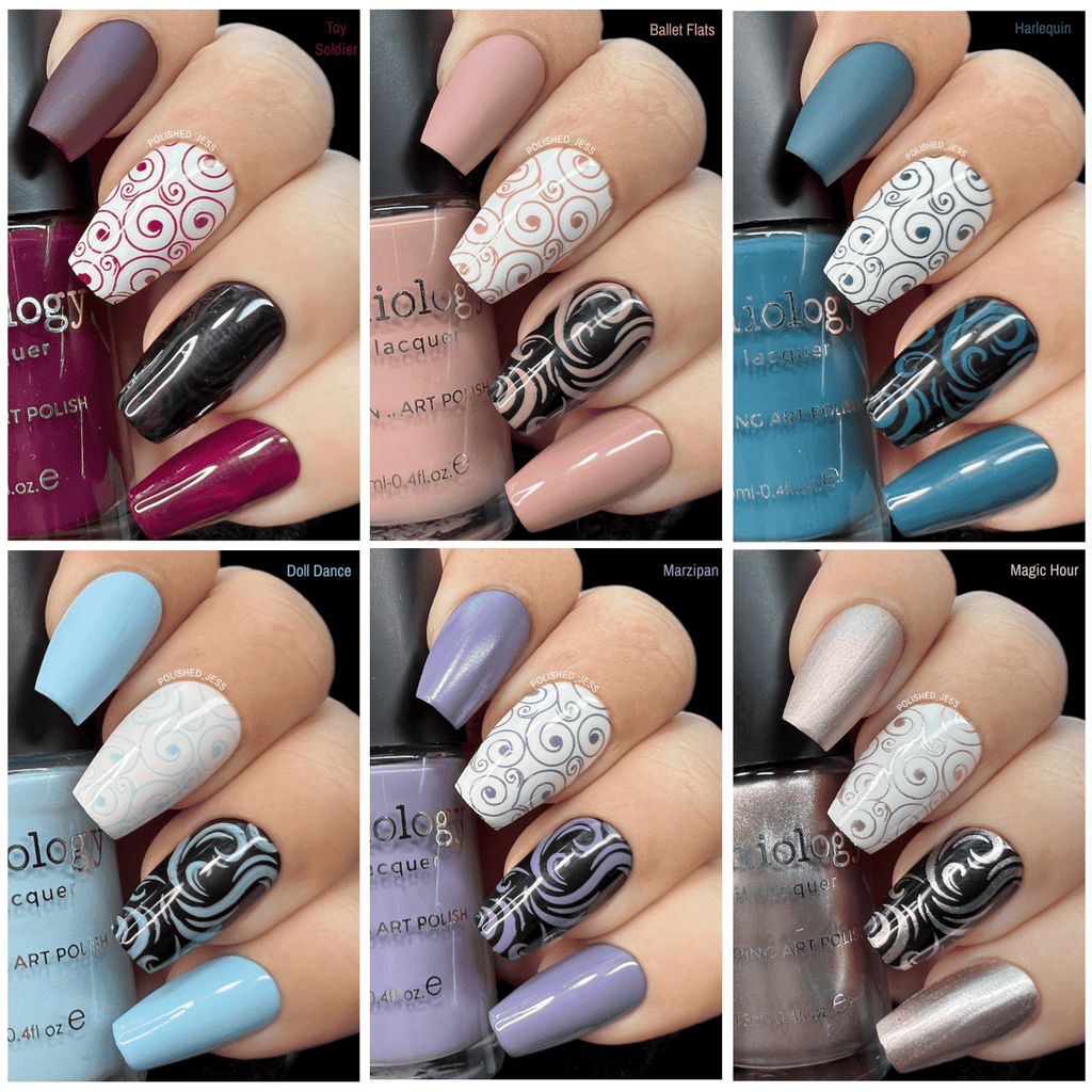 Set 9 pennelli Nail Art