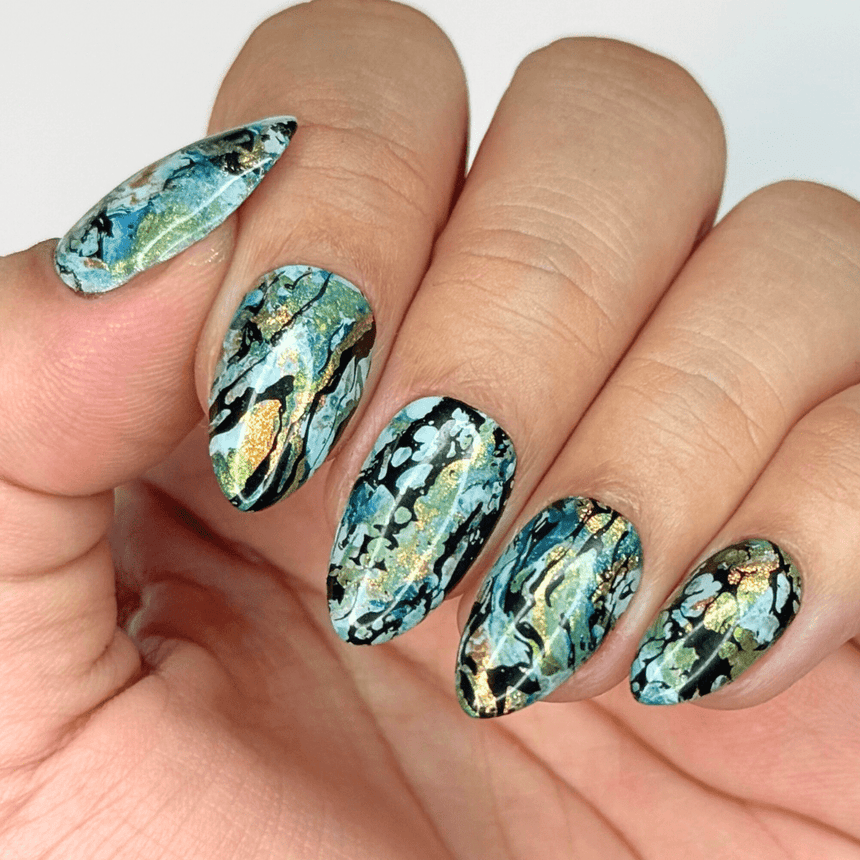Special FX: Fluid Art (M464) - Nail Stamping Plate