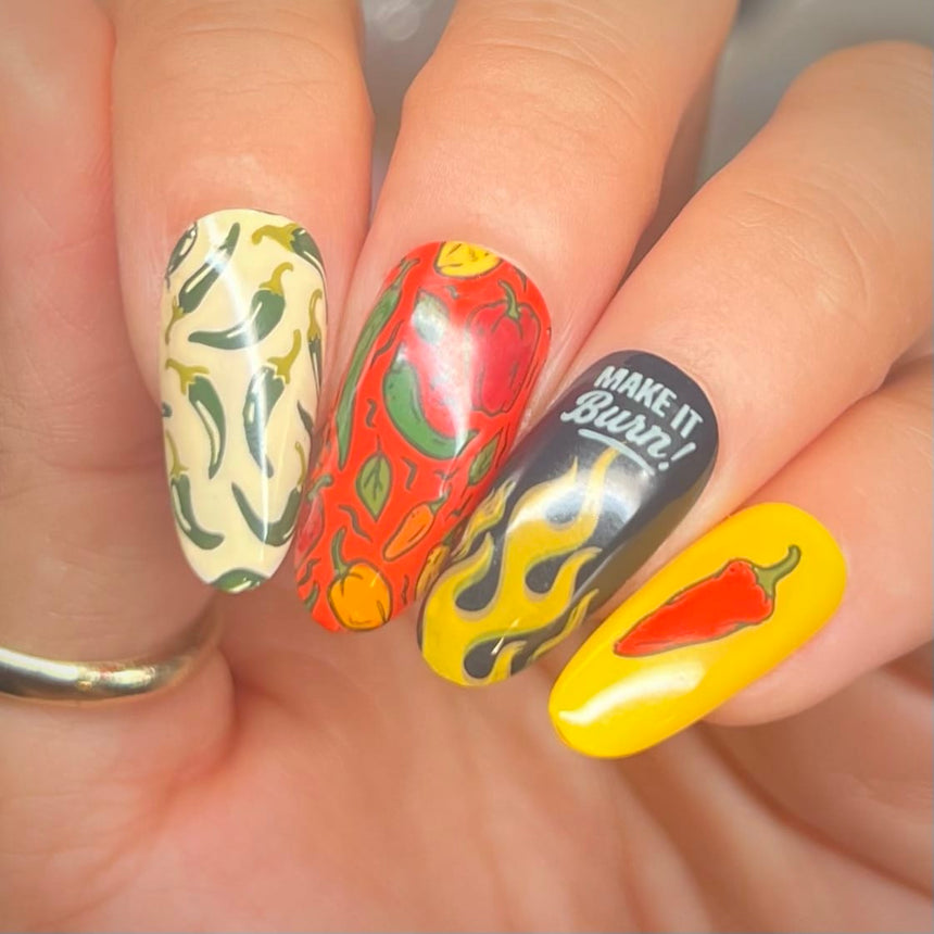 Spice of Life (M699) - Nail Stamping Plate