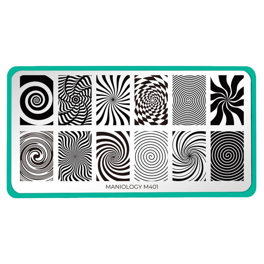 Spiral Illusions (M401) - Nail Stamping Plate