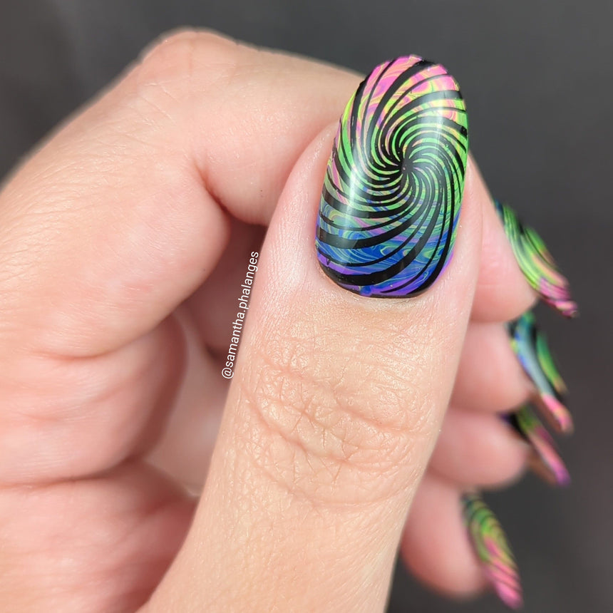 Spiral Illusions (M401) - Nail Stamping Plate
