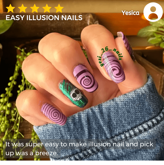 Spiral Illusions (M401) - Nail Stamping Plate