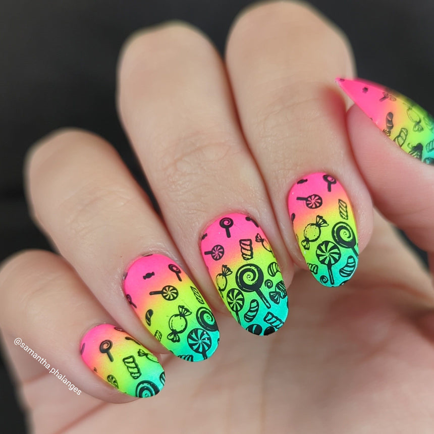 Spooky Gradients (M398) - Nail Stamping Plate