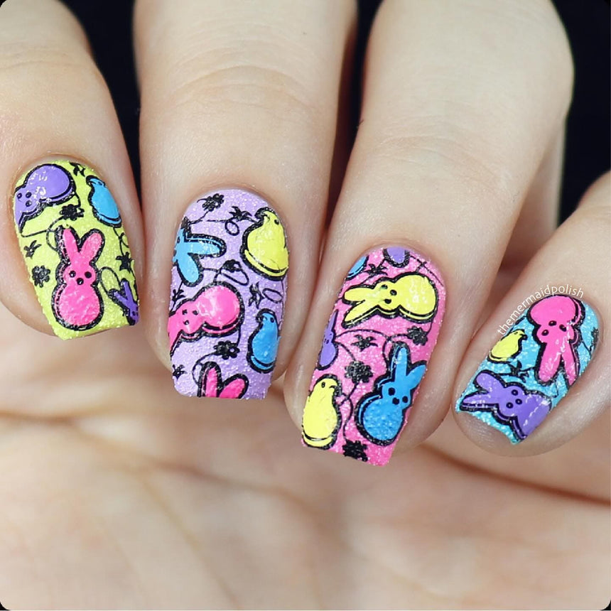 Spring Occasions: What's Crackin Easter (m189) - Nail Stamping Plate