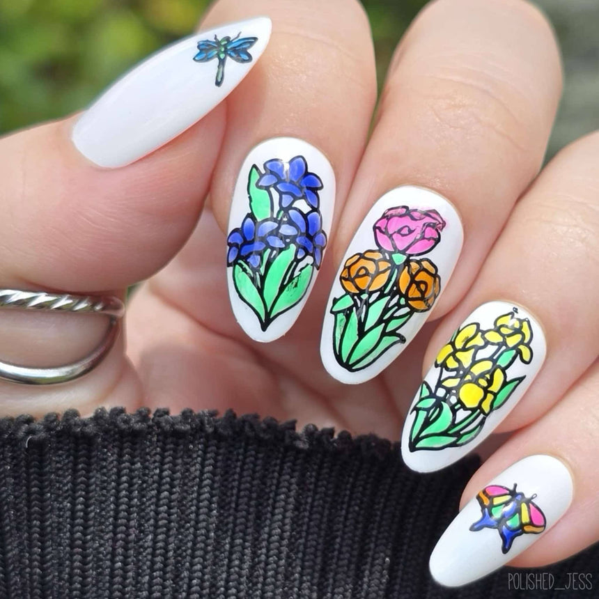 Stained Glass (M597) - Nail Stamping Plate