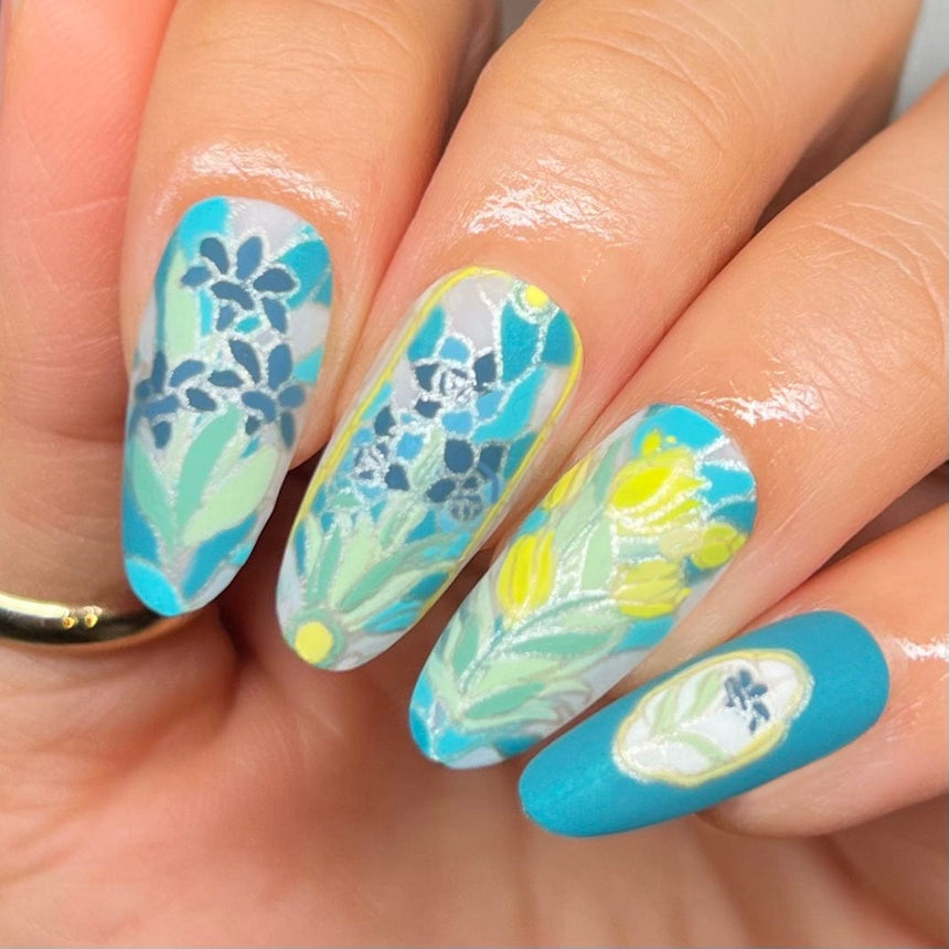 Stained Glass (M597) - Nail Stamping Plate