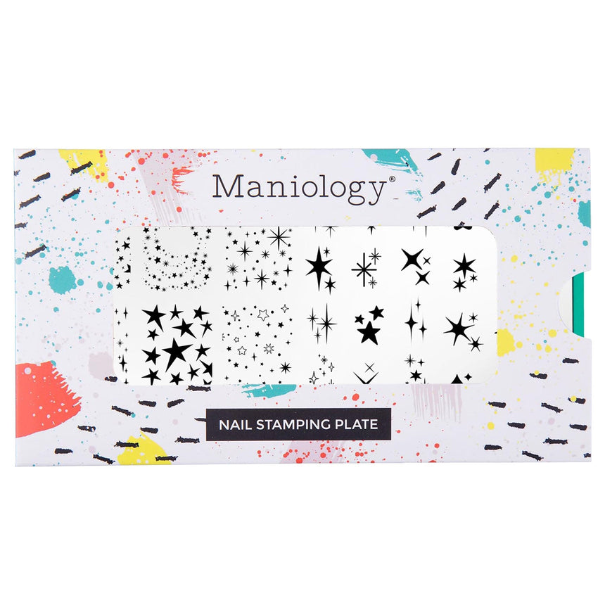 Star Showers (M586) - Nail Stamping Plate