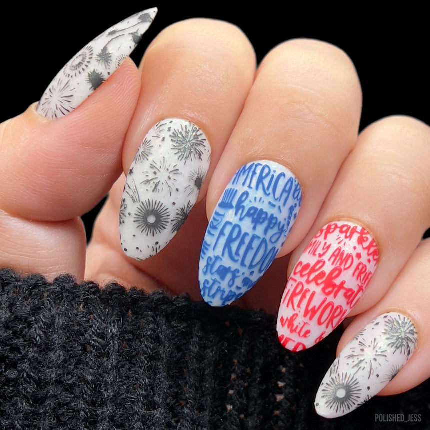 Star Spangled (M503) - Nail Stamping Plate