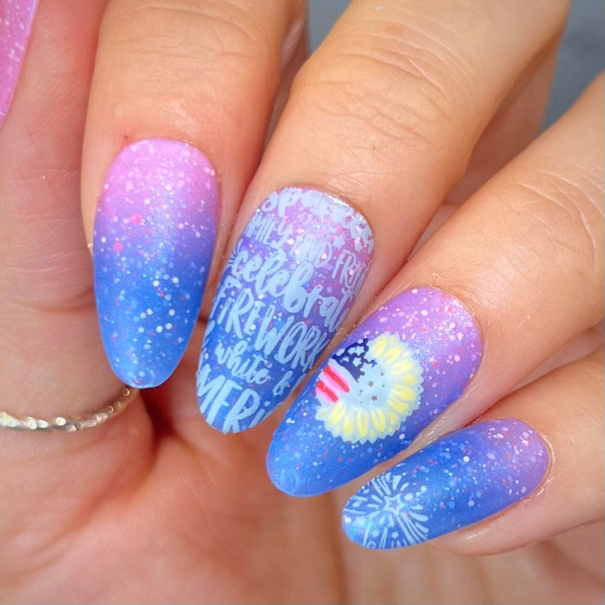 Star Spangled (M503) - Nail Stamping Plate