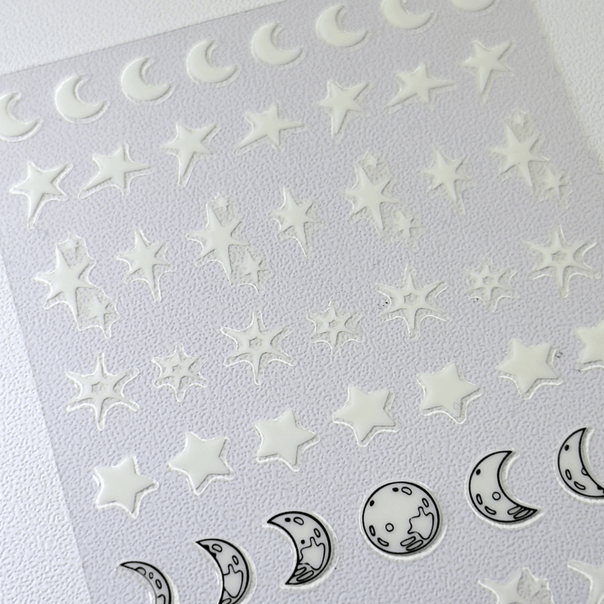 Star Struck (MS-112) - Glow In The Dark Nail Art Sticker