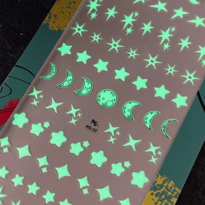 Star Struck (MS-112) - Glow In The Dark Nail Art Sticker