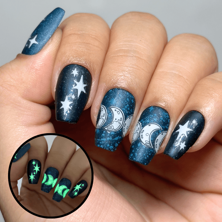 Star Struck (MS-112) - Glow In The Dark Nail Art Sticker