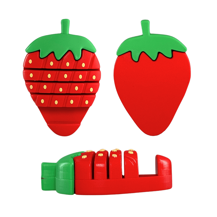 Strawberry Scraper Card and Nail Art Pen Holder